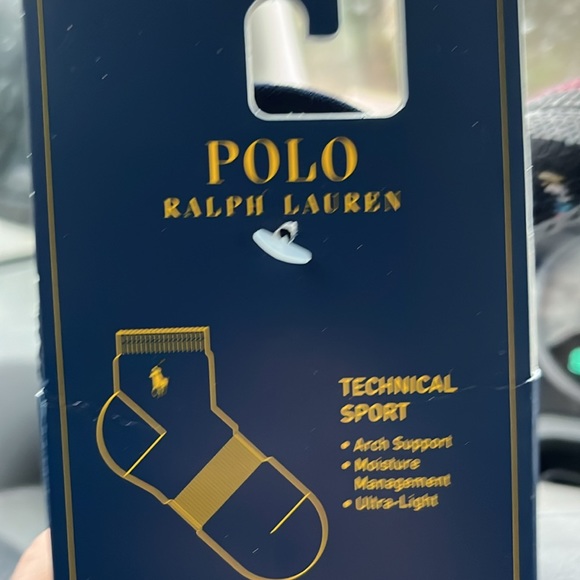 Polo Ralph Lauren Men's Technical Sport Quarter Socks 3 Pairs of Socks NWT - Picture 2 of 2